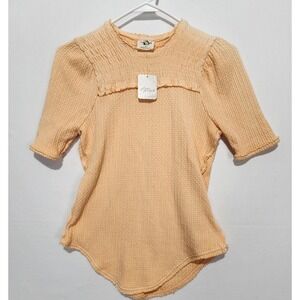 Free People Sunset Drive Women's Peachy Casual Shirt Size XS